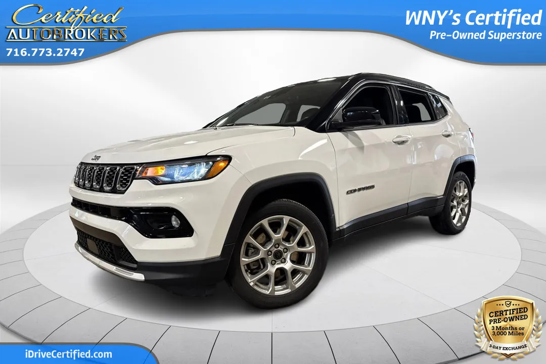 White 2025 Jeep Compass Limited 4x4 for sale in Grand Island, NY
