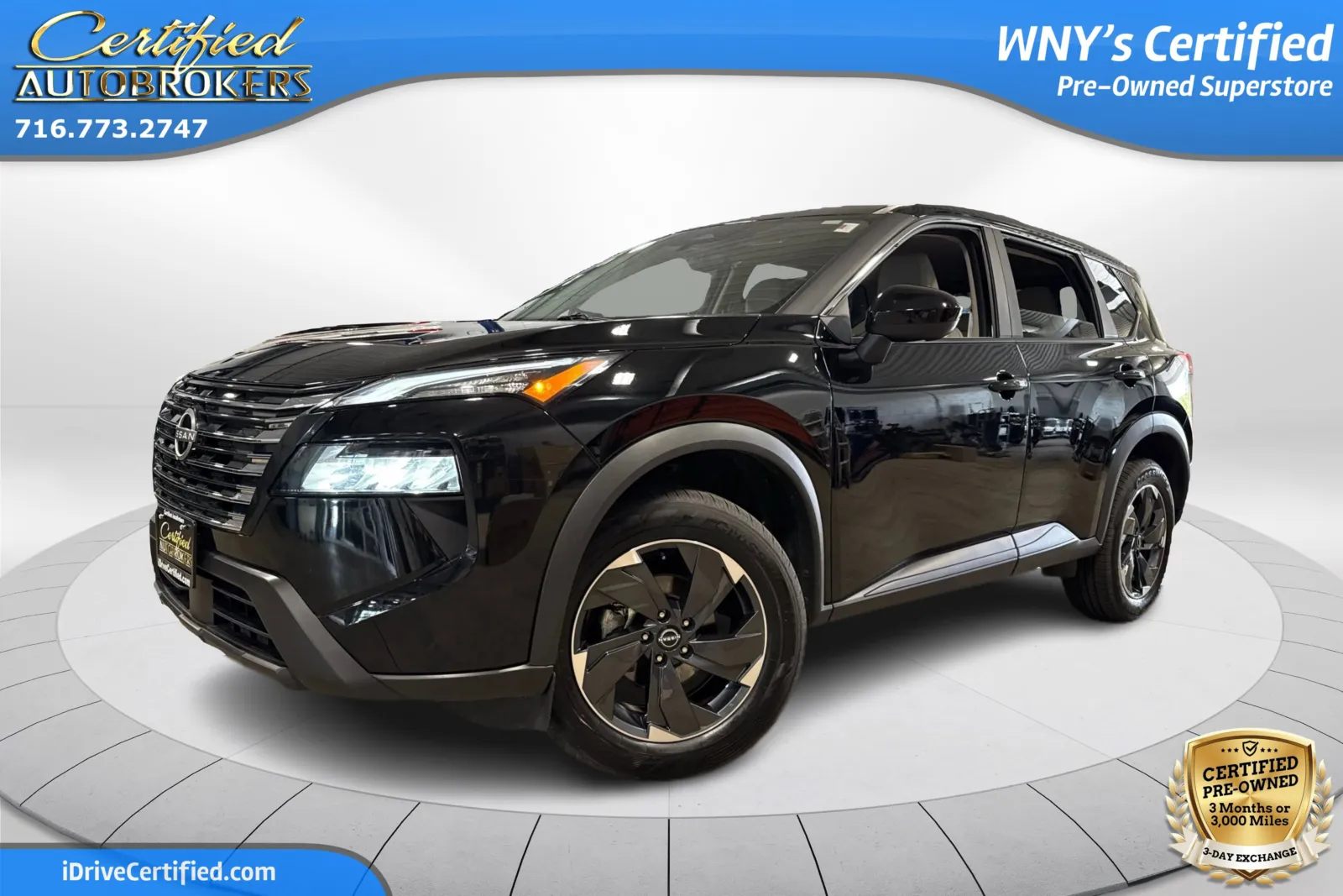 Black 2025 Nissan Rogue SV AWD for sale in Grand Island, NY