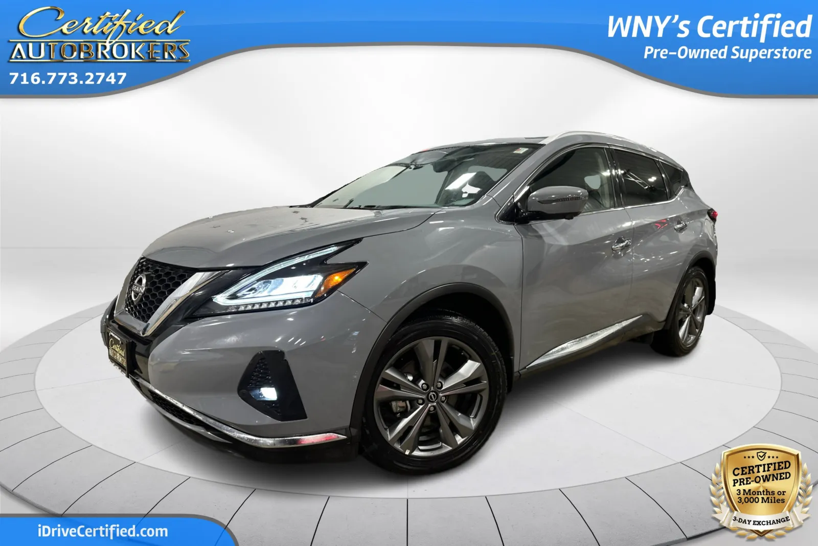 Gray 2023 Nissan Murano Platinum AWD for sale in Grand Island, NY