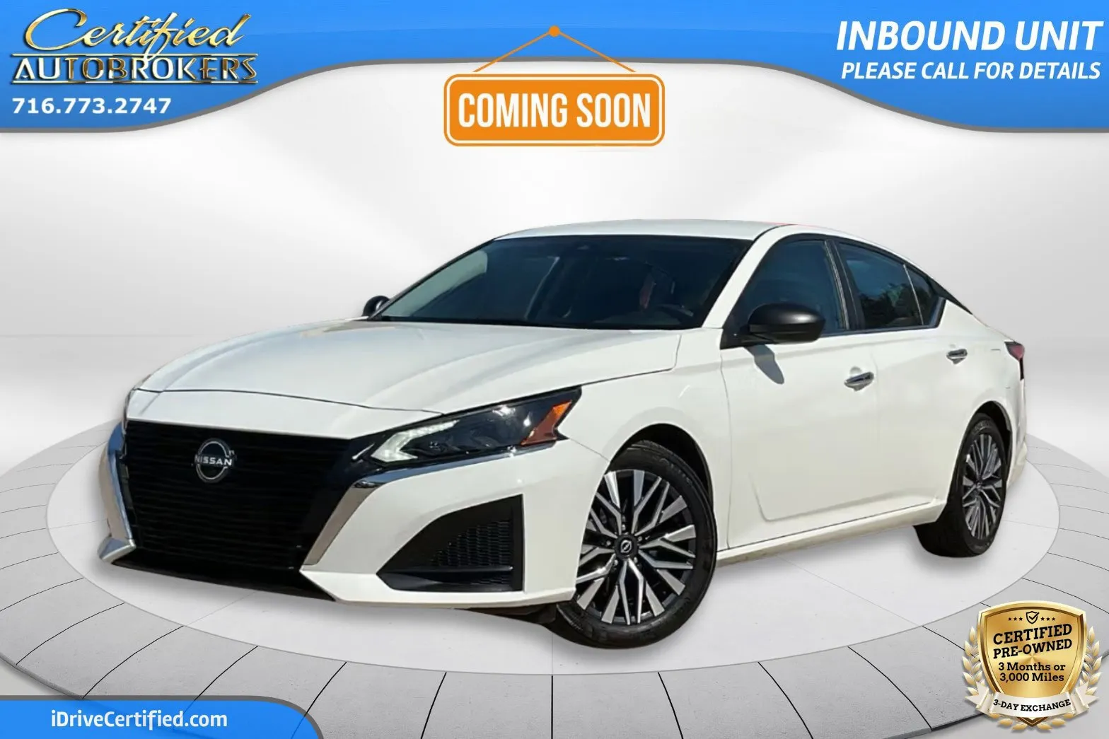 White 2025 Nissan Altima SV for sale in Grand Island, NY