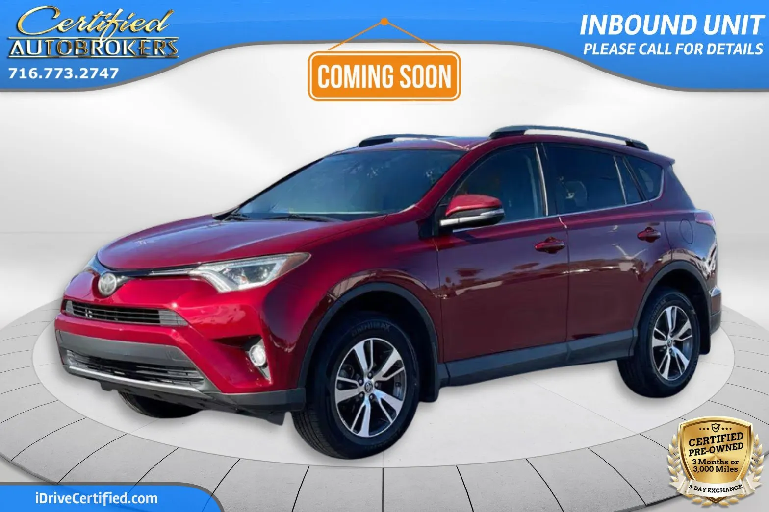 Red 2018 Toyota RAV4 XLE AWD for sale in Grand Island, NY
