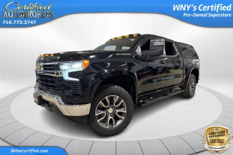 Black 2022 Chevrolet Silverado 1500 LT 4x4 for sale in Grand Island, NY