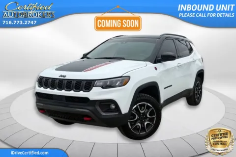 White 2025 Jeep Compass Trailhawk 4x4 for sale in Grand Island, NY