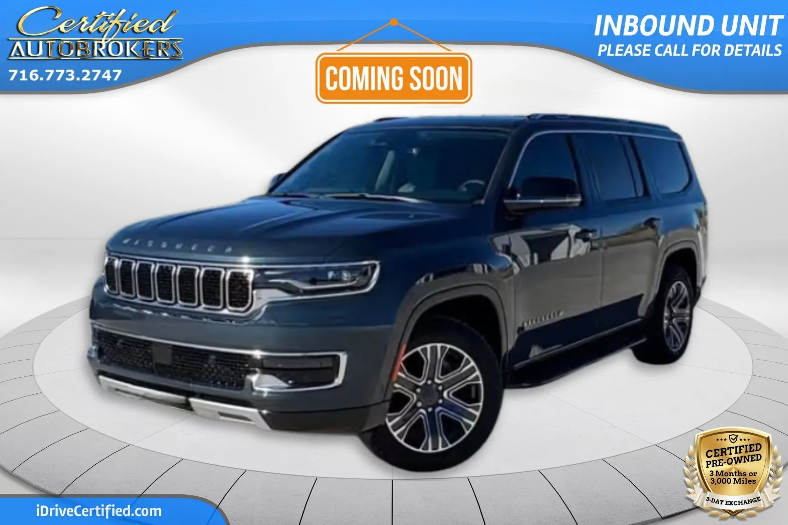 Blue 2024 Jeep Wagoneer Series II 4x4 for sale in Grand Island, NY