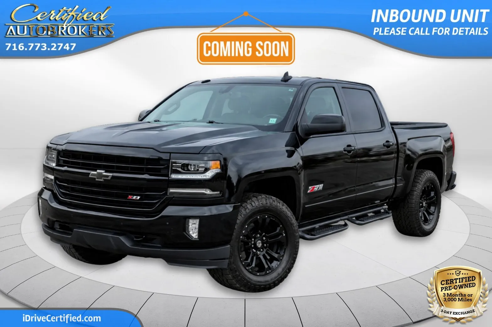 Black 2018 Chevrolet Silverado 1500 LTZ Z71 4x4 for sale in Grand Island, NY