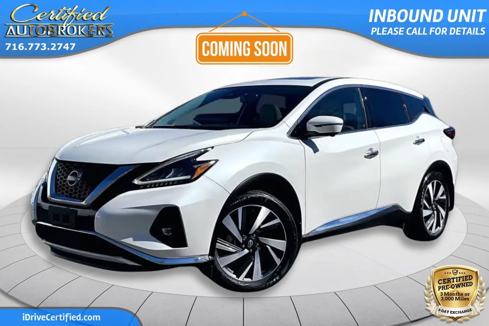 White 2023 Nissan Murano SL AWD for sale in Grand Island, NY