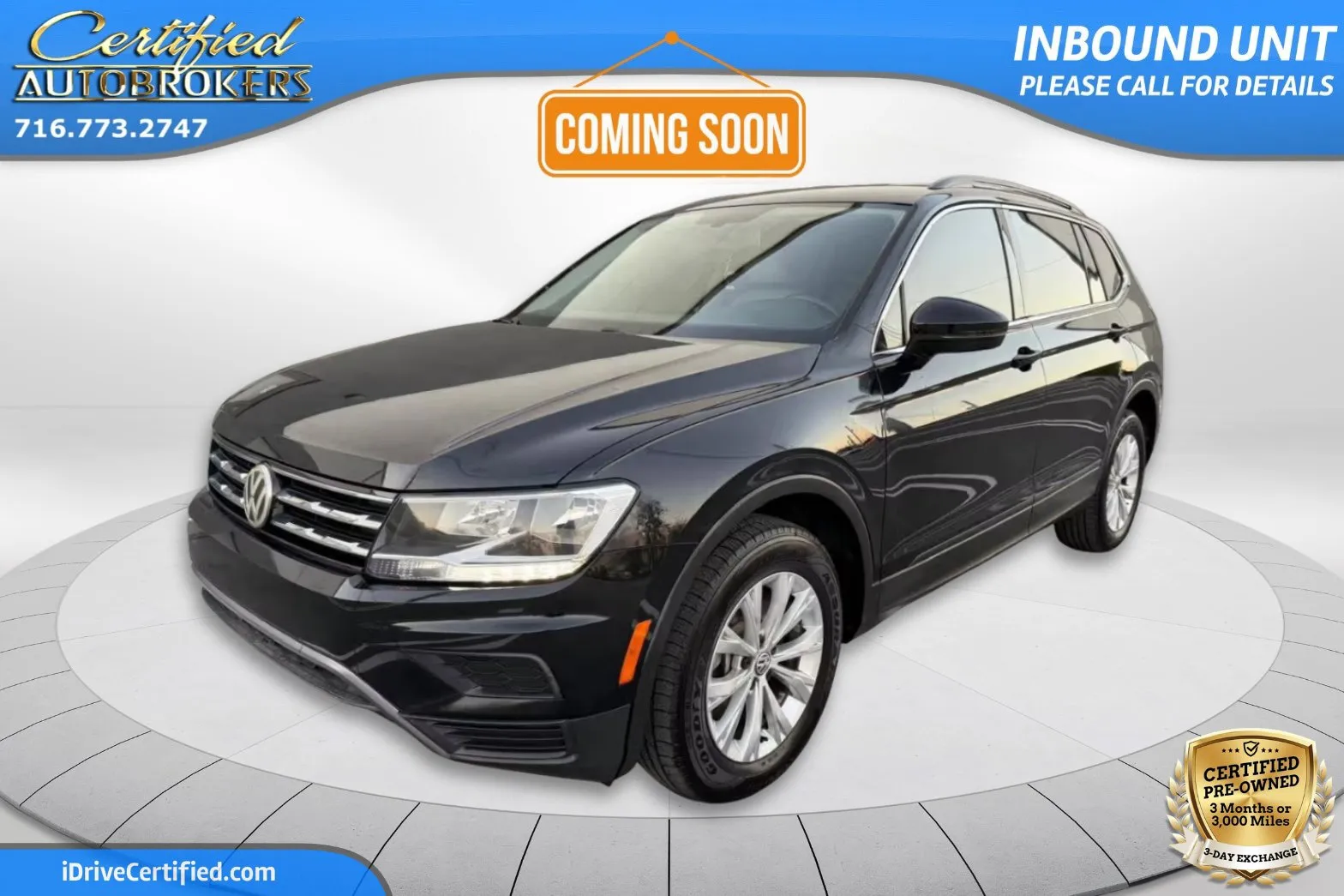 Black 2019 Volkswagen Tiguan SE AWD for sale in Grand Island, NY
