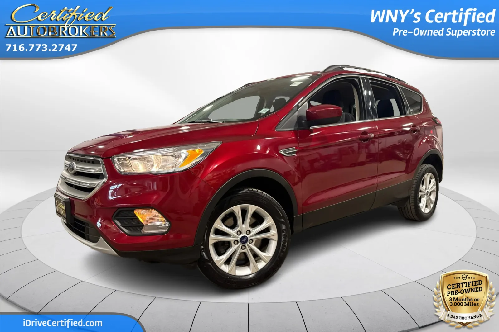 Red 2018 Ford Escape SE 4x4 for sale in Grand Island, NY