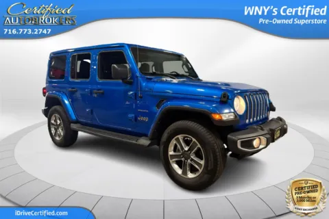 Another view of 2022 Jeep Wrangler Unlimited Sahara 4x4 for sale in Grand Island, NY at Certified AutoBrokers