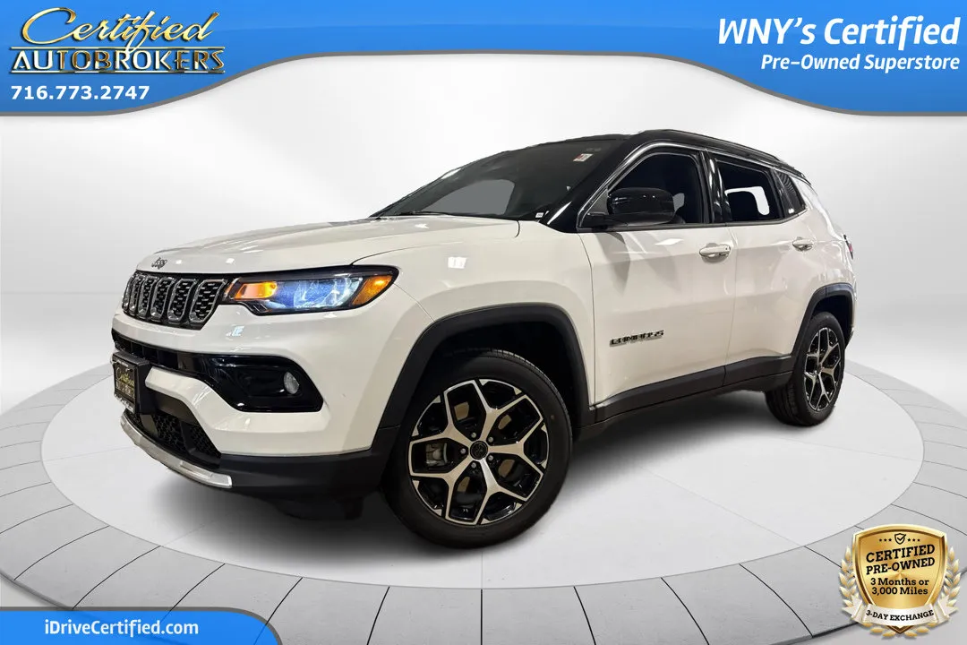 White 2025 Jeep Compass Limited 4x4 for sale in Grand Island, NY