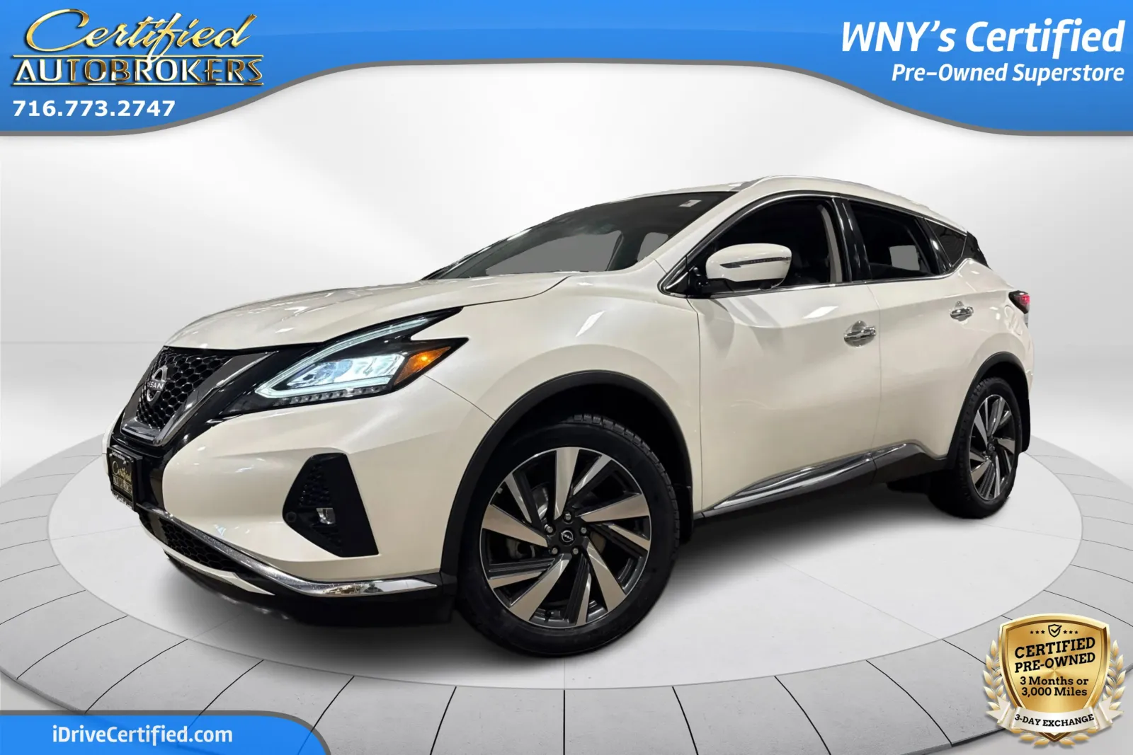 White 2023 Nissan Murano SL AWD for sale in Grand Island, NY