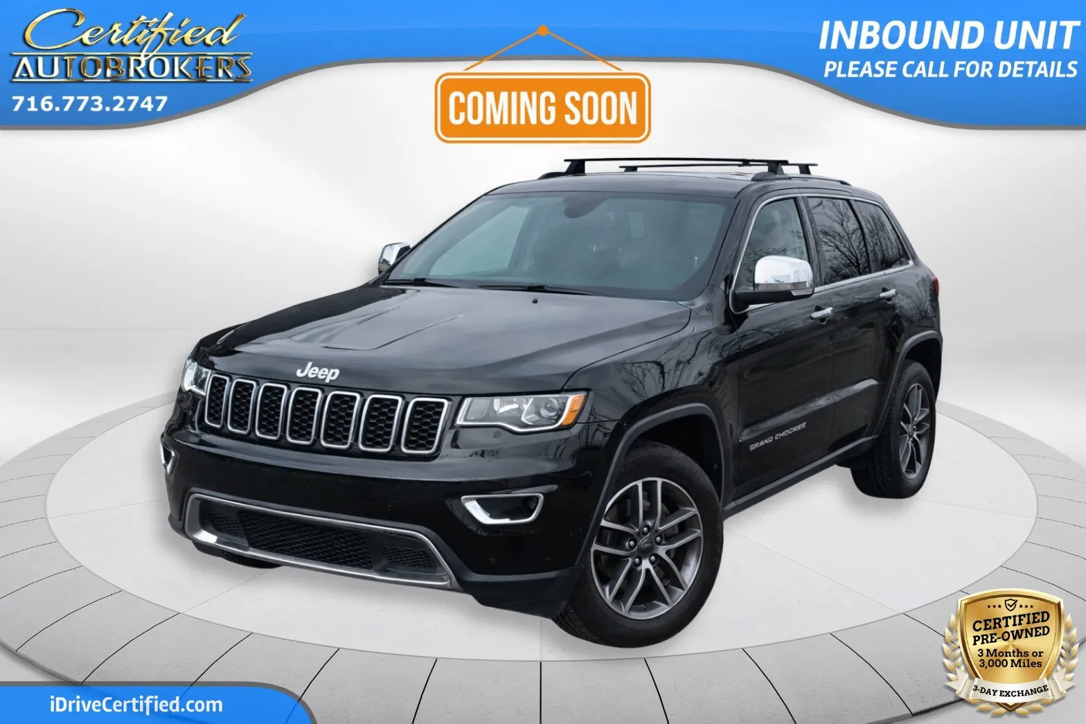 Black 2019 Jeep Grand Cherokee Limited 4x4 for sale in Grand Island, NY
