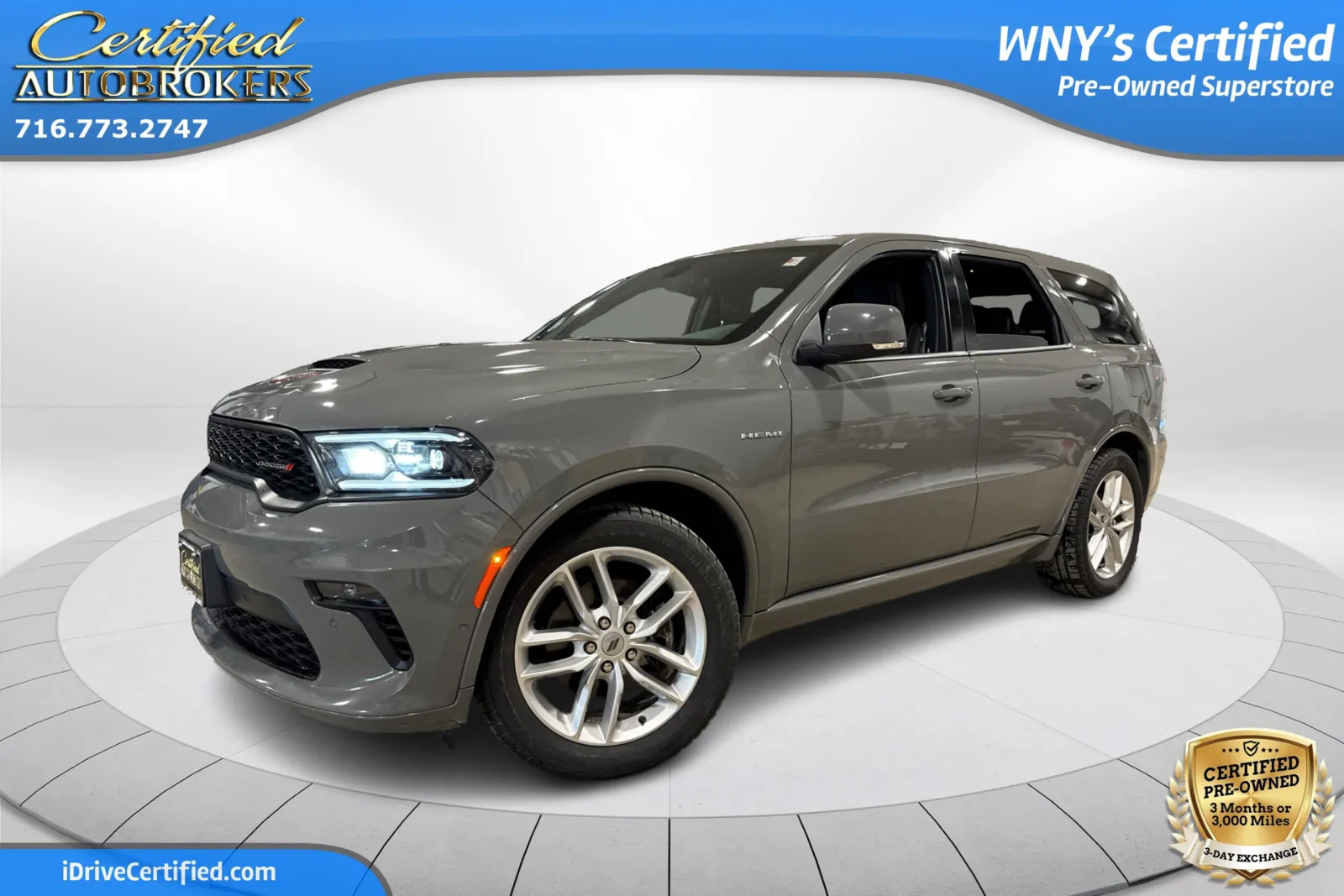 Gray 2022 Dodge Durango R/T AWD for sale in Grand Island, NY
