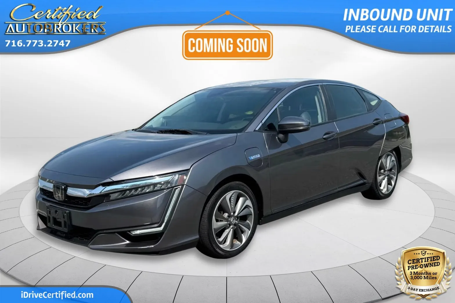 Gray 2018 Honda Clarity Plug-In Hybrid Touring for sale in Grand Island, NY