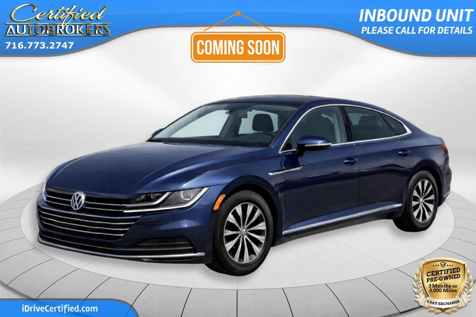 Blue 2019 Volkswagen Arteon SEL AWD for sale in Grand Island, NY