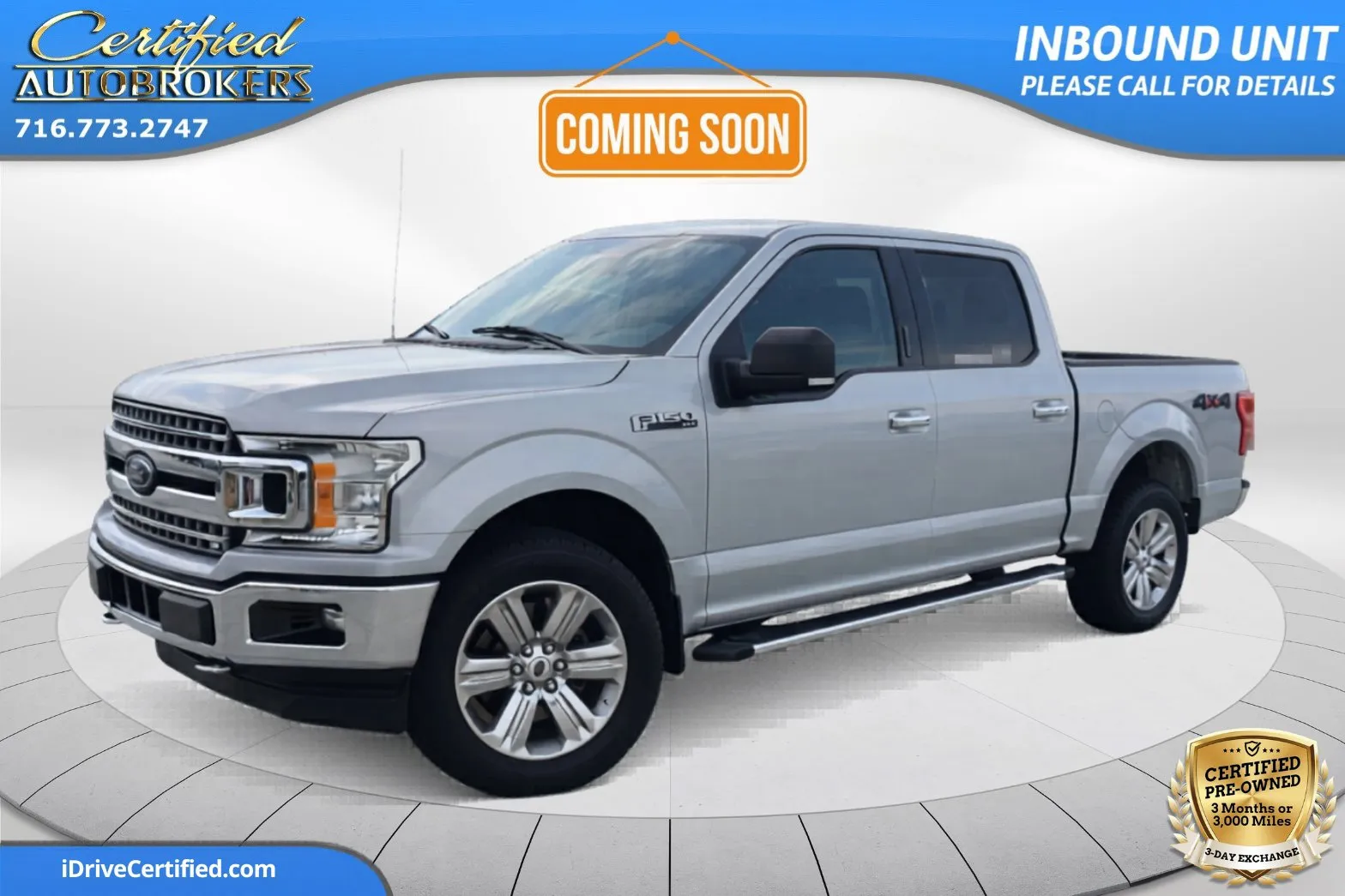 Silver 2019 Ford F-150 XLT 4x4 for sale in Grand Island, NY