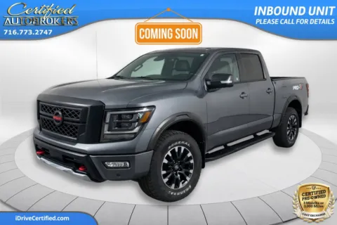 Gray 2021 Nissan Titan PRO-4X 4x4 for sale in Grand Island, NY