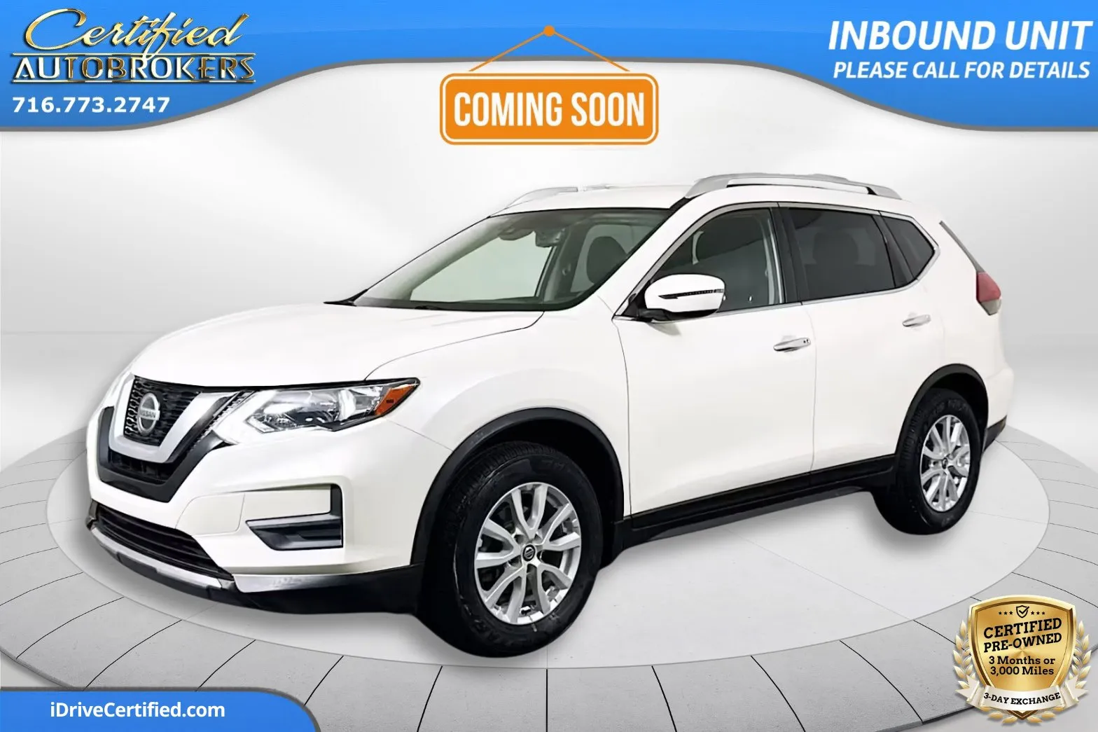 White 2019 Nissan Rogue SV AWD for sale in Grand Island, NY