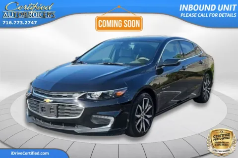 Black 2018 Chevrolet Malibu LT for sale in Grand Island, NY