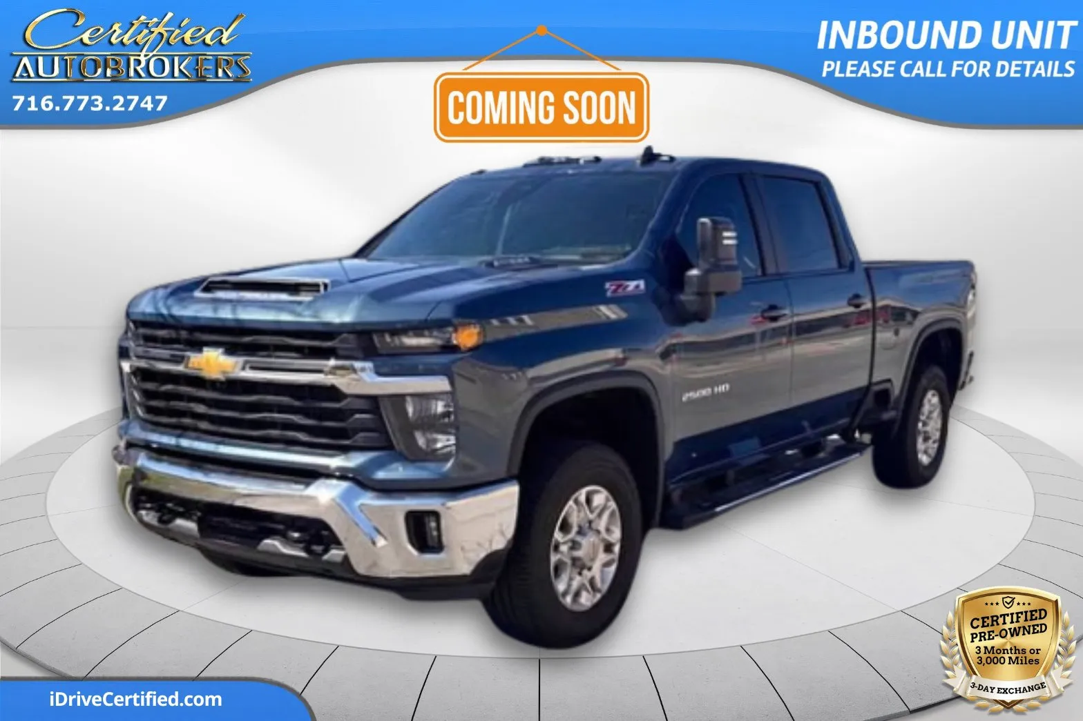 Blue 2024 Chevrolet Silverado 2500HD LT Z71 4x4 for sale in Grand Island, NY