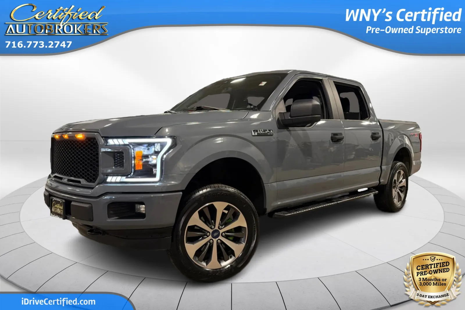 Gray 2019 Ford F-150 XL STX 4x4 for sale in Grand Island, NY