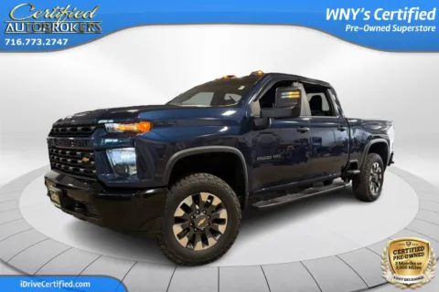 Blue 2021 Chevrolet Silverado 2500HD Custom 4x4 for sale in Grand Island, NY