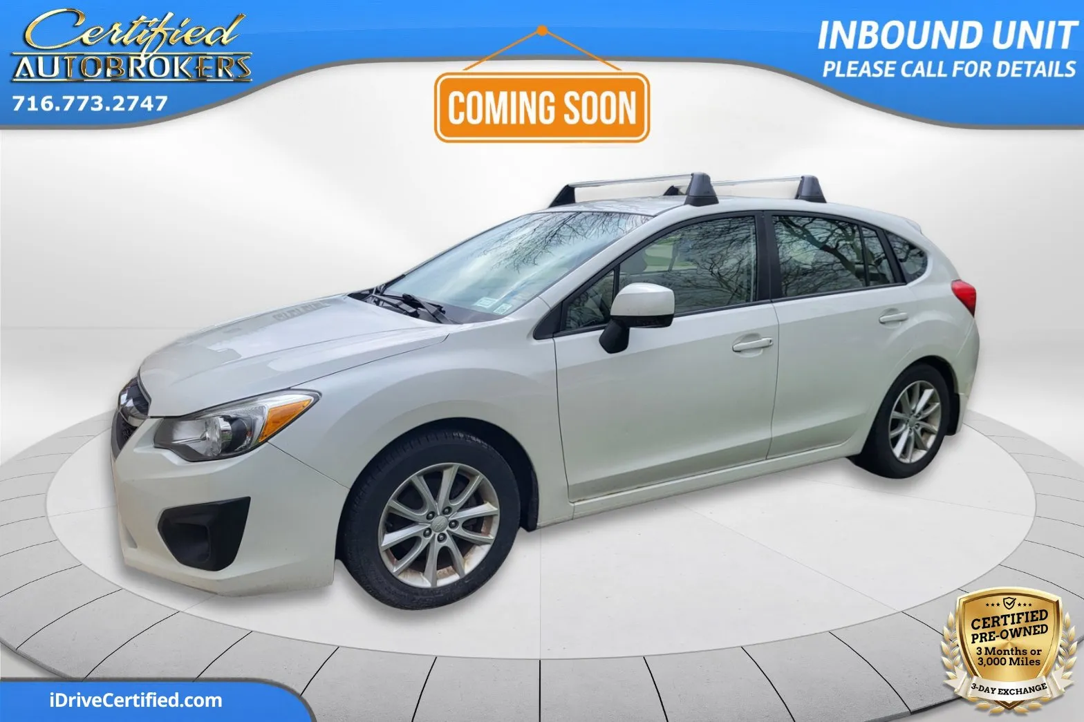 White 2014 Subaru Impreza Wagon 2.0i Premium AWD for sale in Grand Island, NY