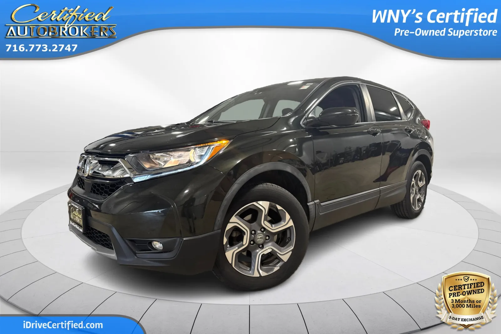 Black 2018 Honda CR-V EX AWD for sale in Grand Island, NY