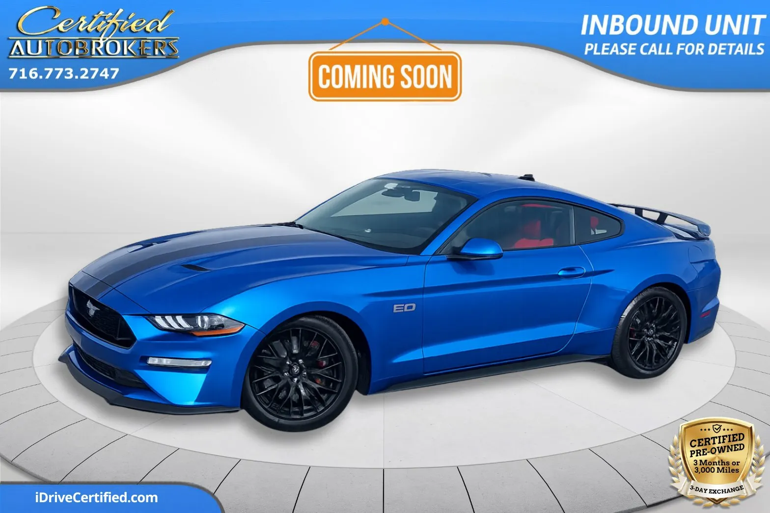 Blue 2021 Ford Mustang GT Premium for sale in Grand Island, NY