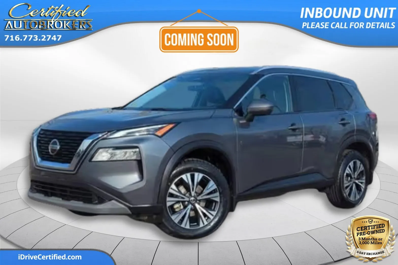 Gray 2021 Nissan Rogue SV AWD for sale in Grand Island, NY