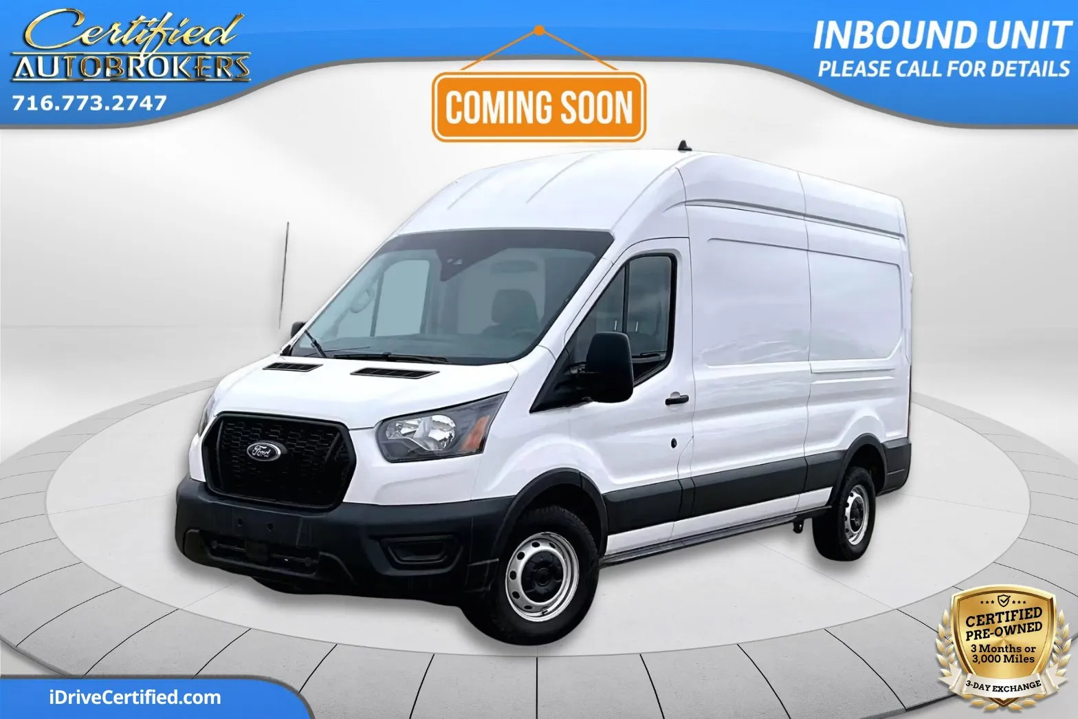 White 2023 Ford Transit Cargo Van 250 for sale in Grand Island, NY