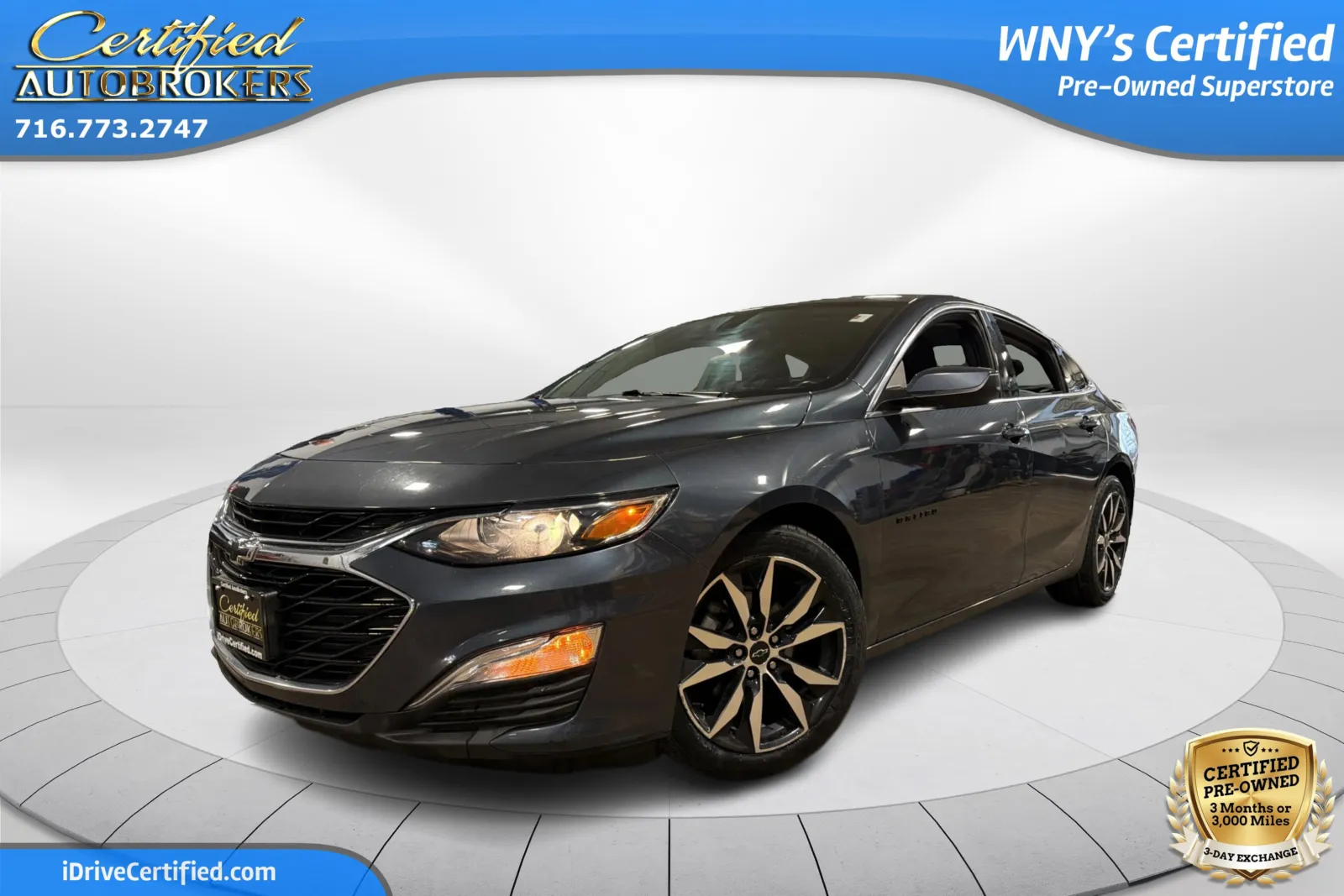 Gray 2021 Chevrolet Malibu RS for sale in Grand Island, NY