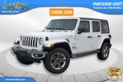 White 2020 Jeep Wrangler Unlimited Sahara 4x4 for sale in Grand Island, NY