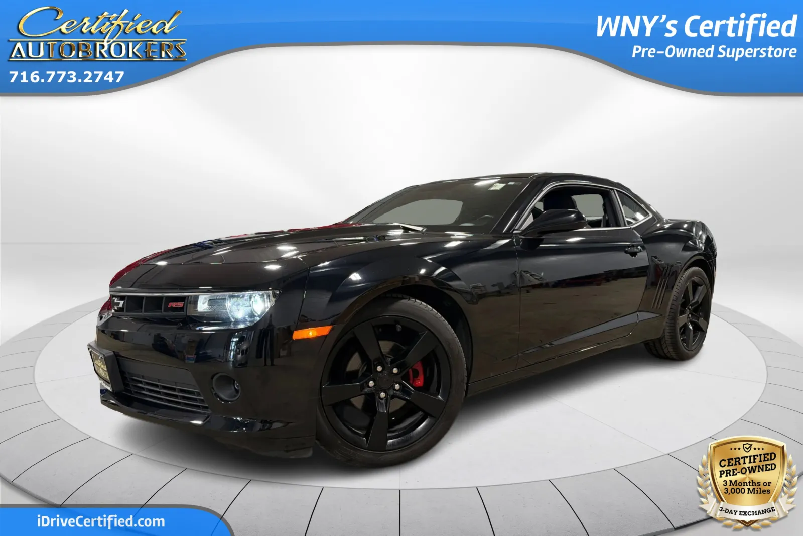 Black 2015 Chevrolet Camaro LT for sale in Grand Island, NY