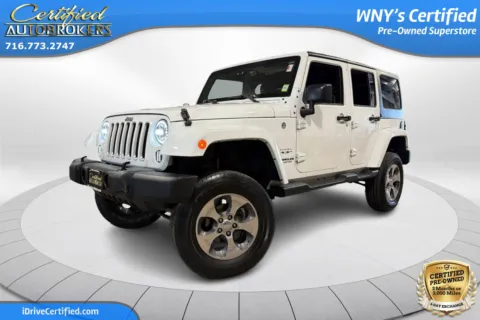 White 2017 Jeep Wrangler Unlimited Sahara 4x4 for sale in Grand Island, NY