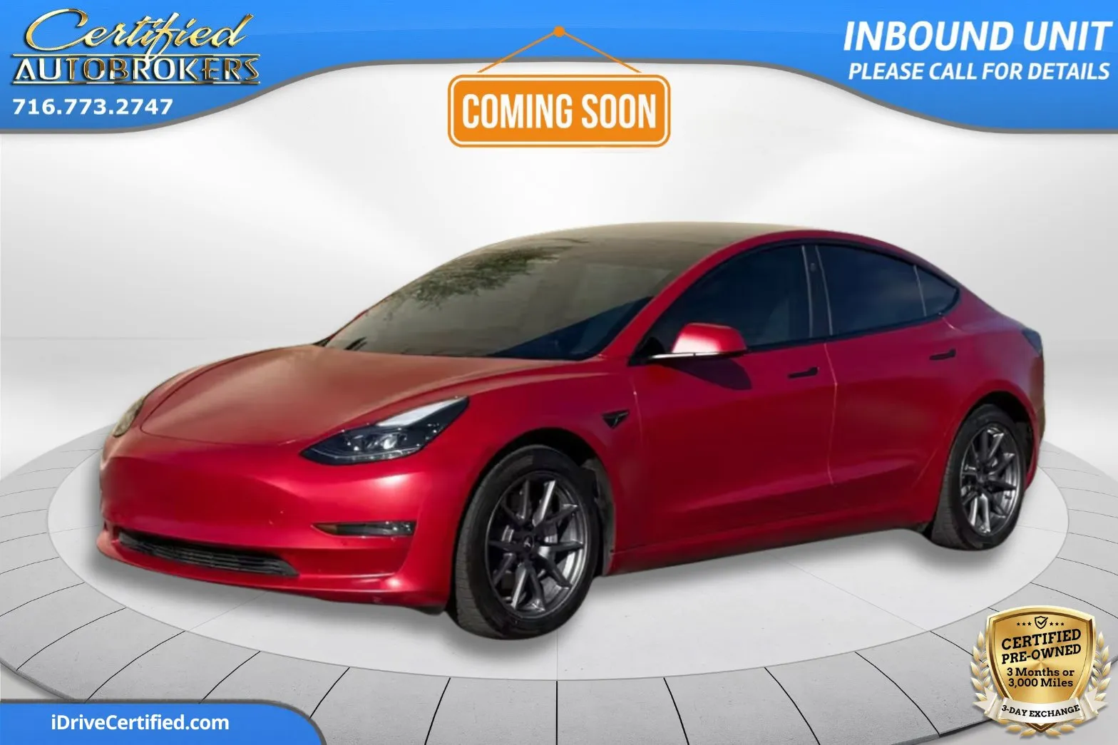 Red 2022 Tesla Model 3 Long Range AWD for sale in Grand Island, NY