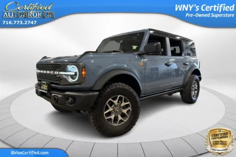 Gray 2025 Ford Bronco Badlands 4x4 for sale in Grand Island, NY
