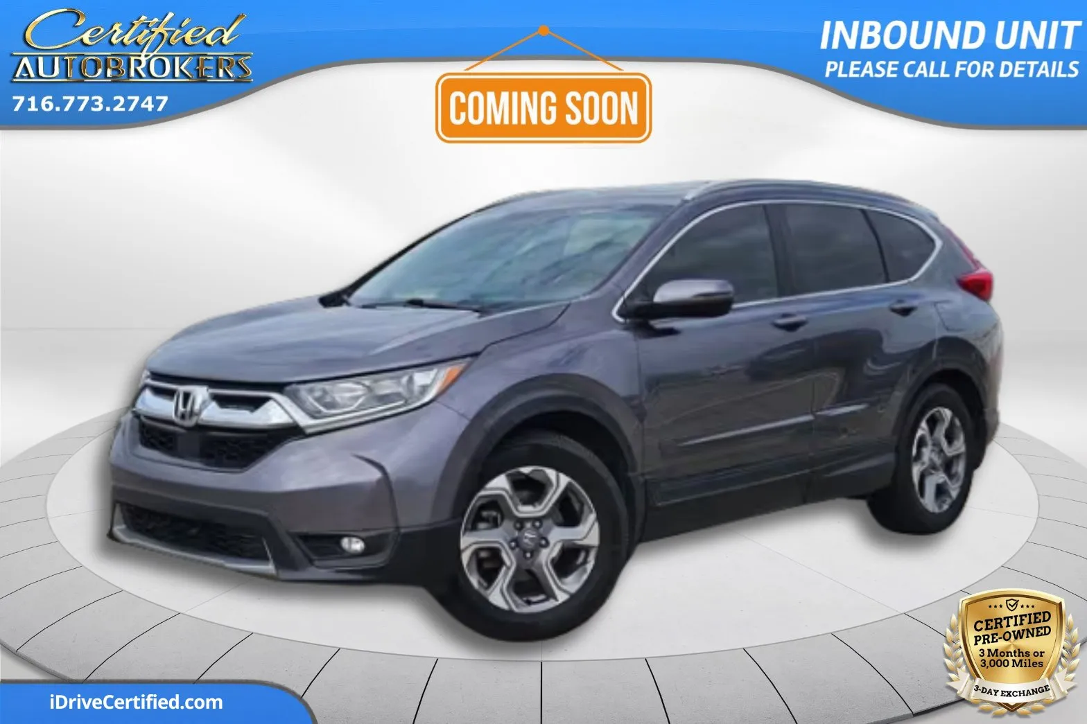 Gray 2017 Honda CR-V EX-L for sale in Grand Island, NY