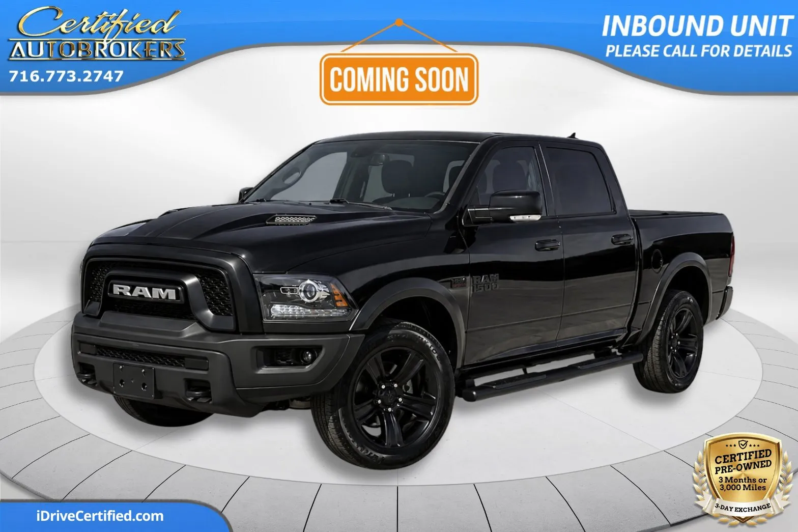 Black 2021 Ram 1500 Classic Warlock 4x4 for sale in Grand Island, NY