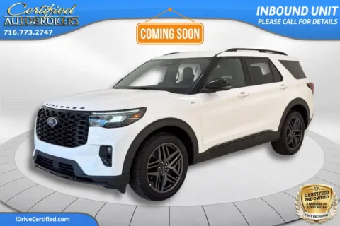 White 2025 Ford Explorer ST-Line 4x4 for sale in Grand Island, NY
