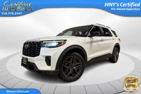 White 2025 Ford Explorer ST-Line 4x4 for sale in Grand Island, NY