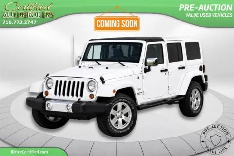 White 2013 Jeep Wrangler Unlimited Sahara 4x4 for sale in Grand Island, NY