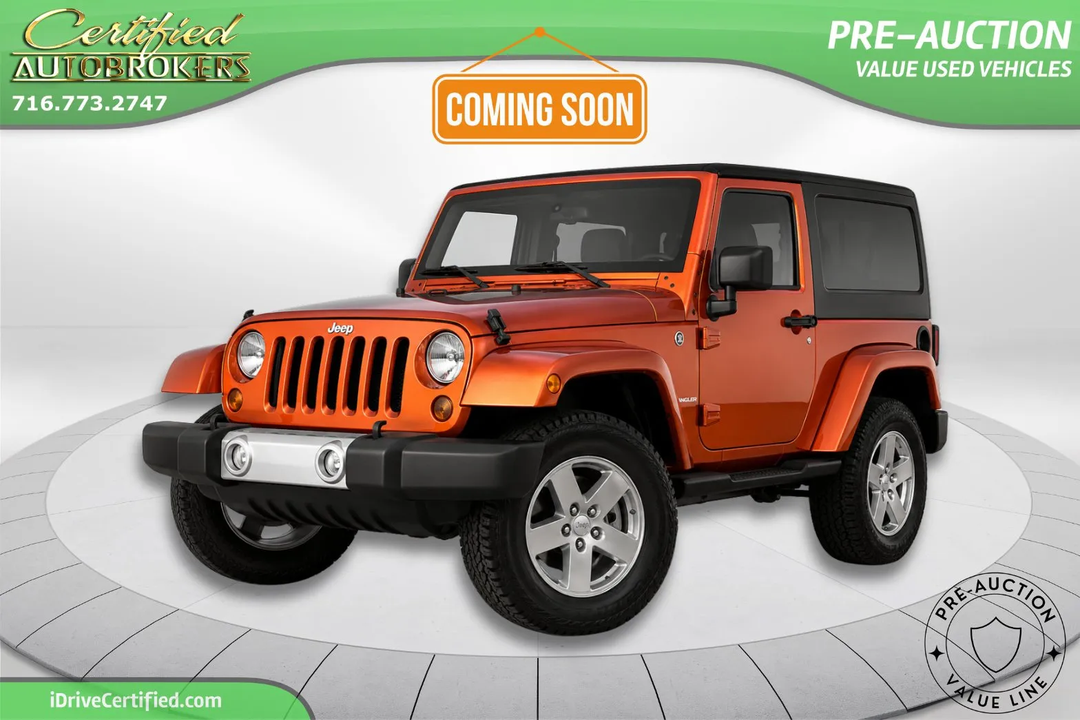 Orange 2012 Jeep Wrangler Sahara 4x4 for sale in Grand Island, NY