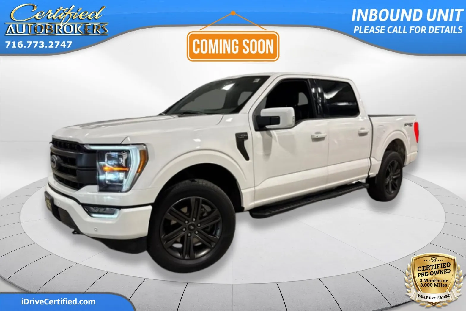 White 2022 Ford F-150 LARIAT Sport 4x4 for sale in Grand Island, NY