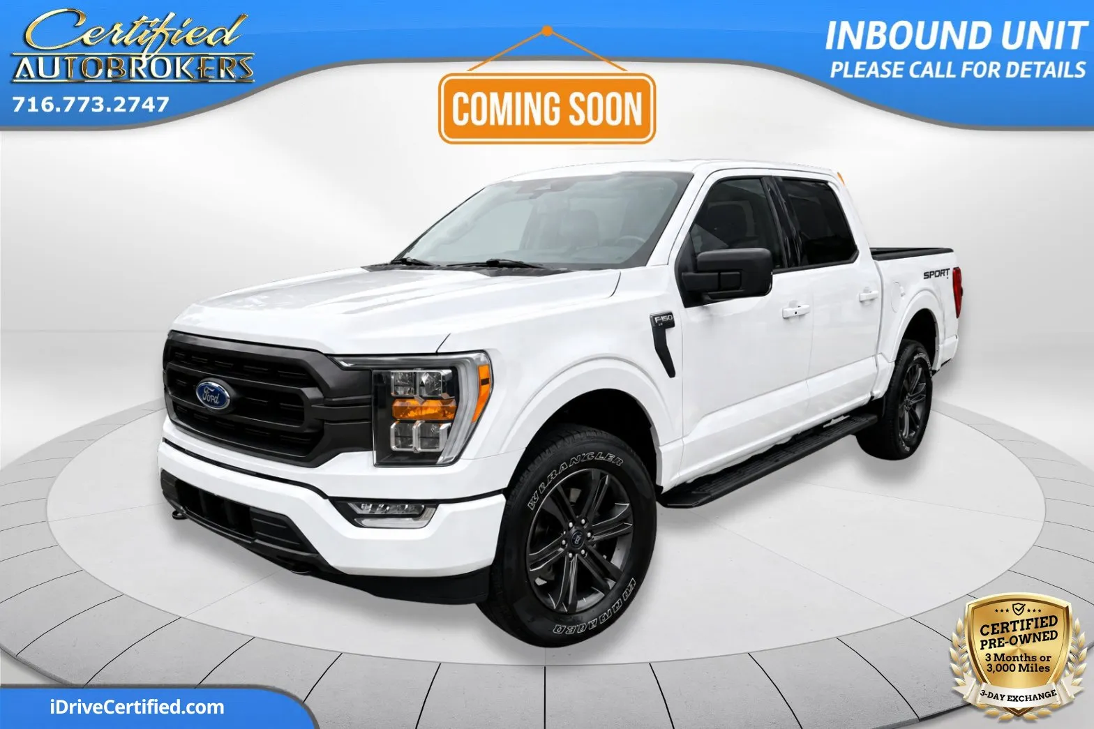 White 2022 Ford F-150 XLT Sport 4x4 for sale in Grand Island, NY