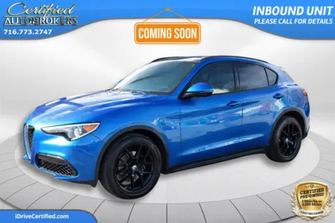 Blue 2021 Alfa Romeo Stelvio Ti Sport AWD for sale in Grand Island, NY
