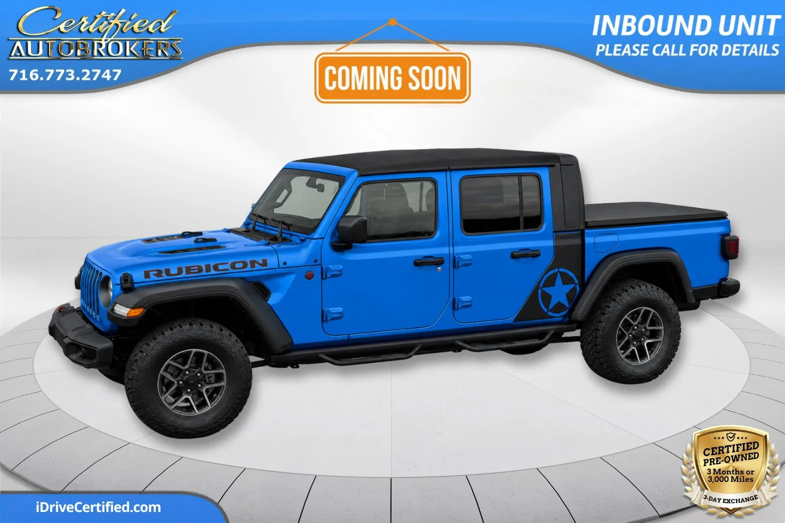 Blue 2021 Jeep Gladiator Rubicon 4x4 for sale in Grand Island, NY