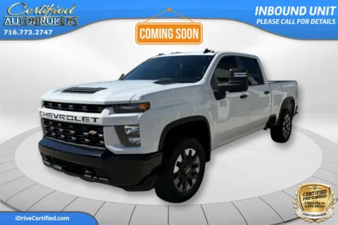 White 2021 Chevrolet Silverado 2500HD Custom 4x4 for sale in Grand Island, NY
