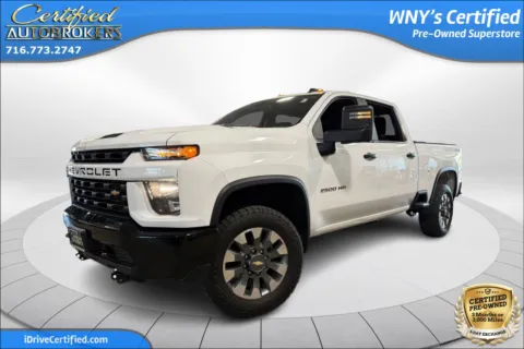 White 2021 Chevrolet Silverado 2500HD Custom 4x4 for sale in Grand Island, NY