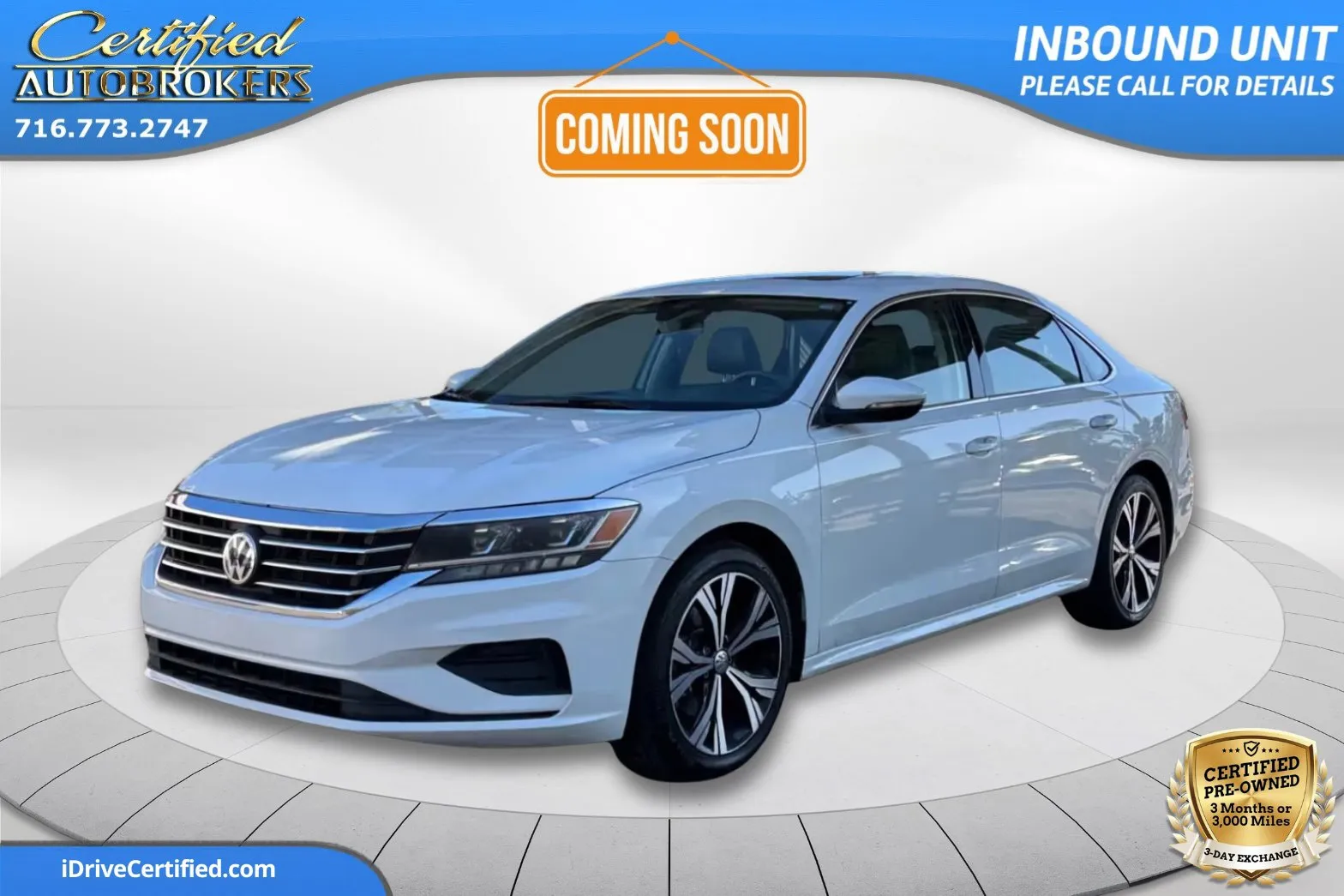 White 2021 Volkswagen Passat 2.0T SE for sale in Grand Island, NY